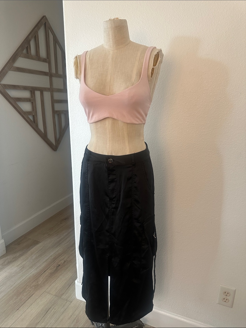 NWT ZARA Pink bra style top